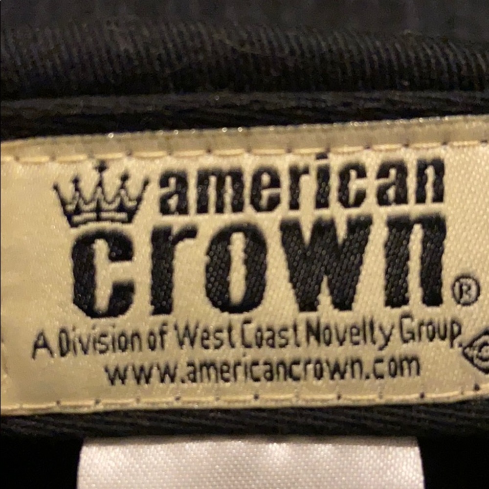 USA black hat with red, white and blue rhinestones - Picture 5 of 6